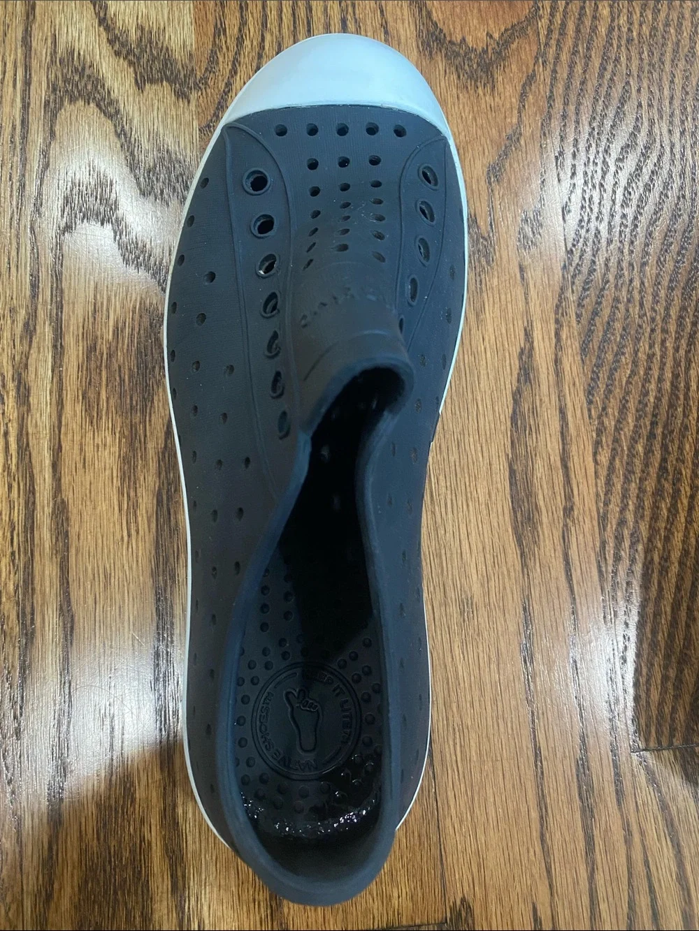 Kids black Native Jefferson slip on shoes, size 2. Great condition.